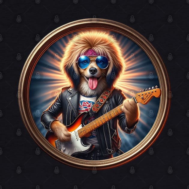 Big fur rock n roll dog by The Artful Barker